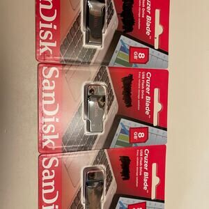 SanDisk-USB Flash Drive-8GB-Brand New-3 pack